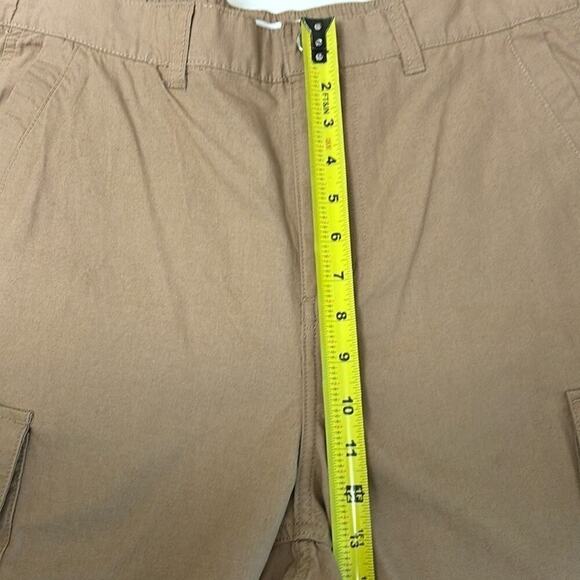 Men’s BP. Cargo Shorts Sz Medium Tan 2 Front Side Pockets 2 Side Velcro Pockets - Picture 8 of 12